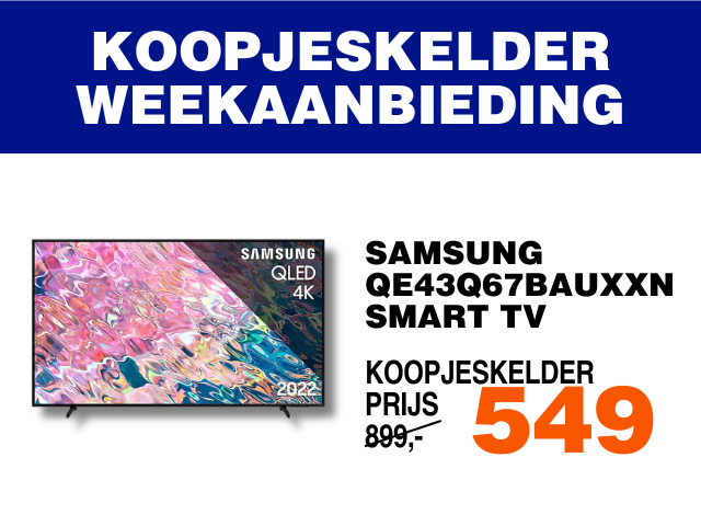 Samsung QE43Q67BAUXXN televisie met smart TV 