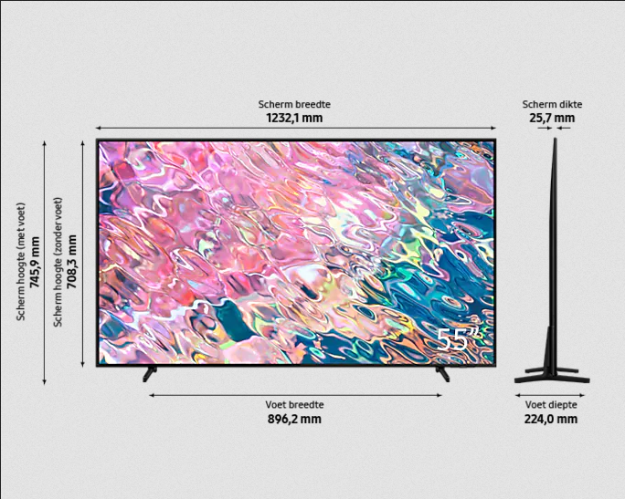 Samsung QE55Q67BAUXXN smart televisie