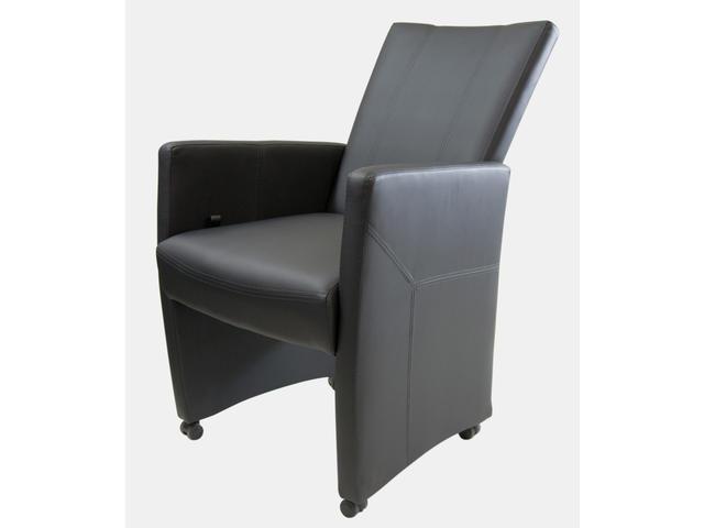 CSW Victoria stoel met gasveer verstelbare rugleuning, wielen, armhoogte 67cm
