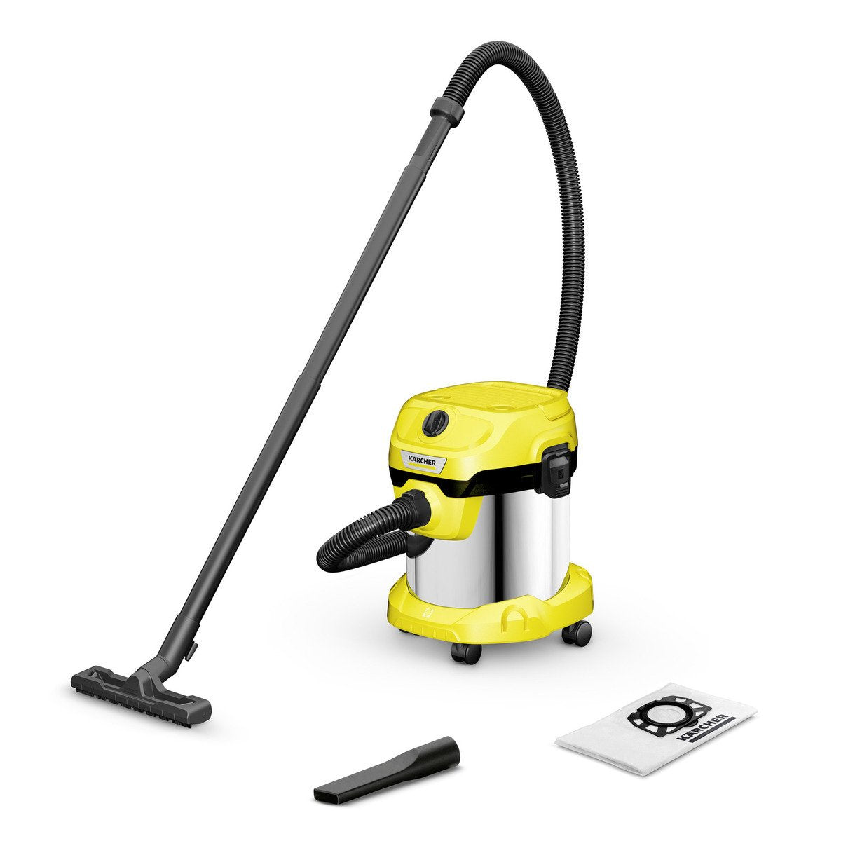 Karcher WD2 Plus S V-15/4/18 geschikt voor droog, nat, fijn, grof zuigen en blaasfunctie