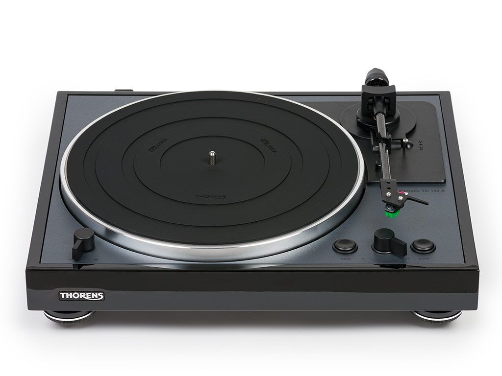 Thorens TD-102A zwart hoogglans