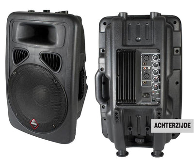 Alecto MPA-BOX actief systeem met aux ingang en 2x microfoon ingang