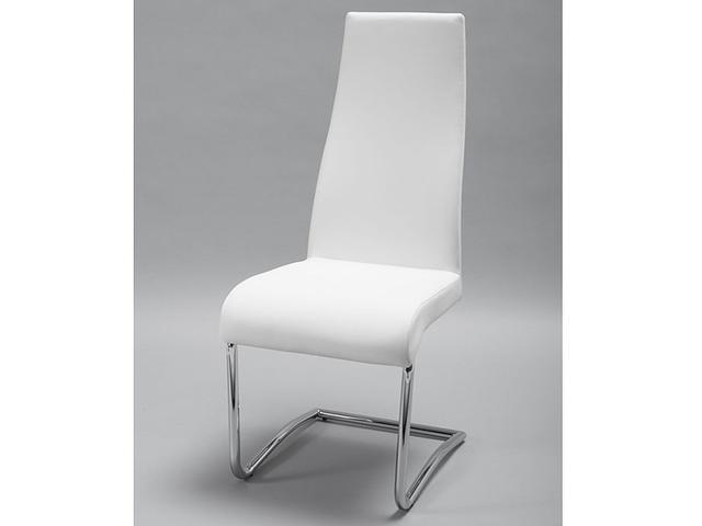 CSW Dinner Stoel Model 2 stoel met sledepoot en hoge rugleuning