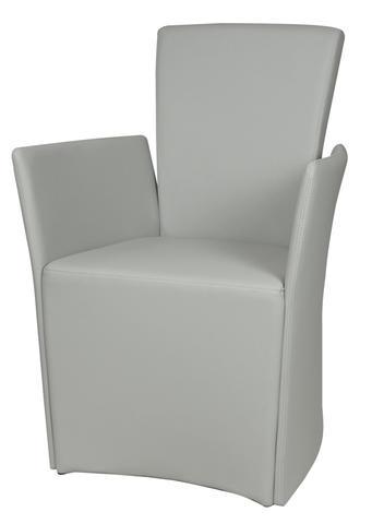 CSW Model 2.8 eetkamer-fauteuil met gebogen armleuning (69 cm hoog)