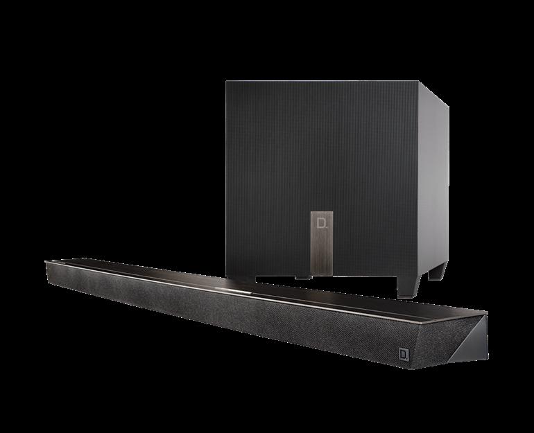 Definitive Technology Studio Slim Sys 3,1 kanaals soundbarsyteem met ingebouwde Chromecast