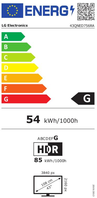 LG 43QNED756R smart televisie