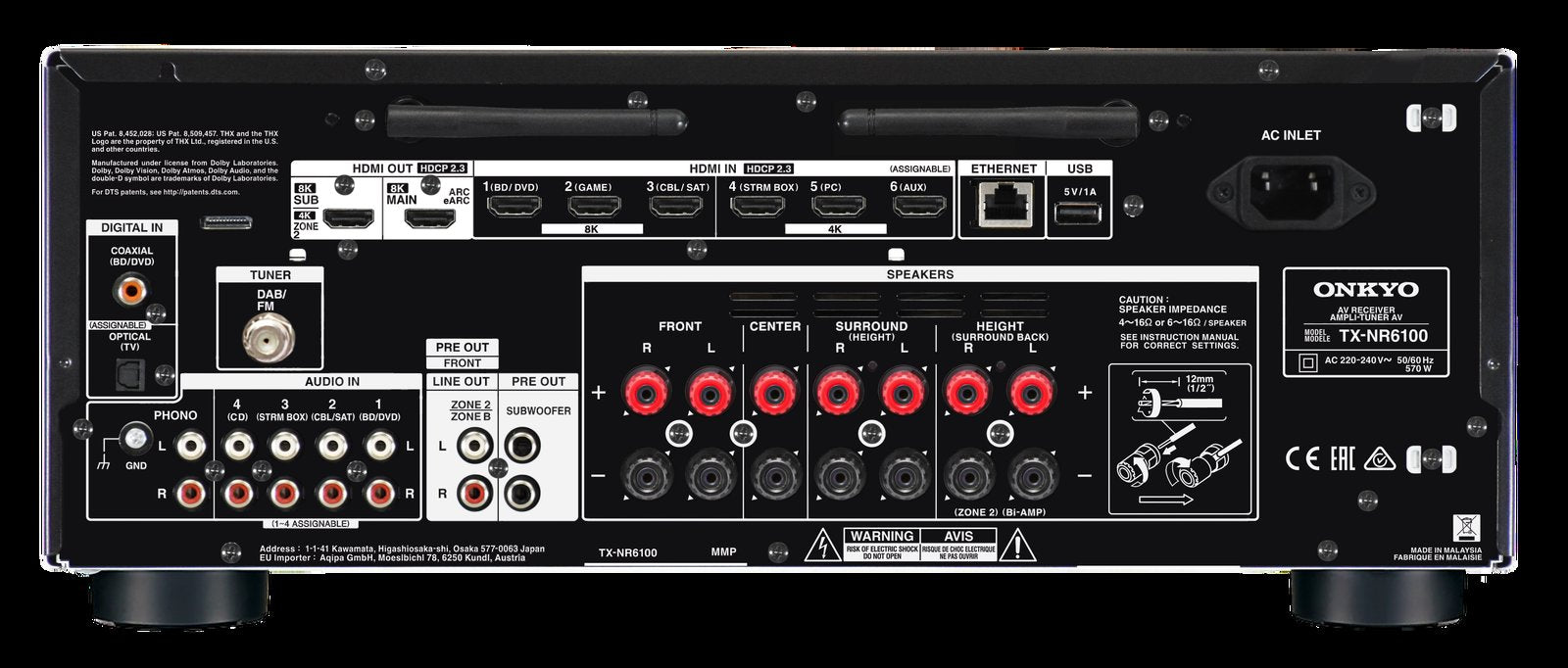 Onkyo TX-NR6100B surround receiver